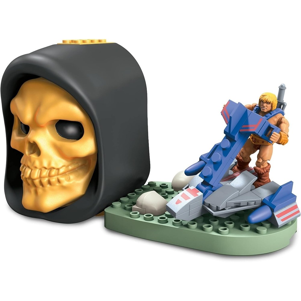 Mega Construx Masters of the Universe Skeletor Skull He-Man Jet Sled Set - Picture 2 of 4